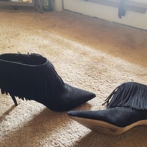 Sam Edelman Black Suede Booties - image 1